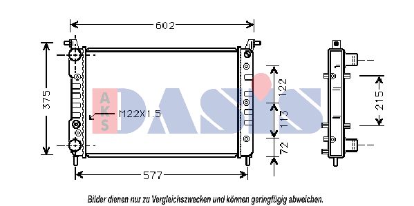 AKS DASIS radiatorius, variklio aušinimas 081470N